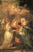Peter Paul Rubens Aparicion of Maria to San IIdefonso painting
